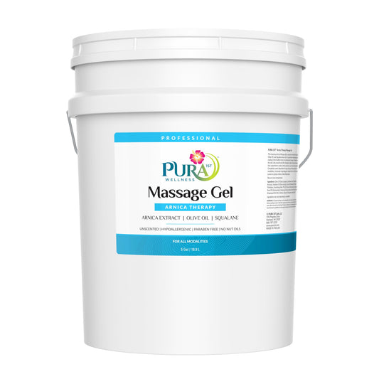 Pura 1st Arnica Therapy Gel bottle for professional massage use