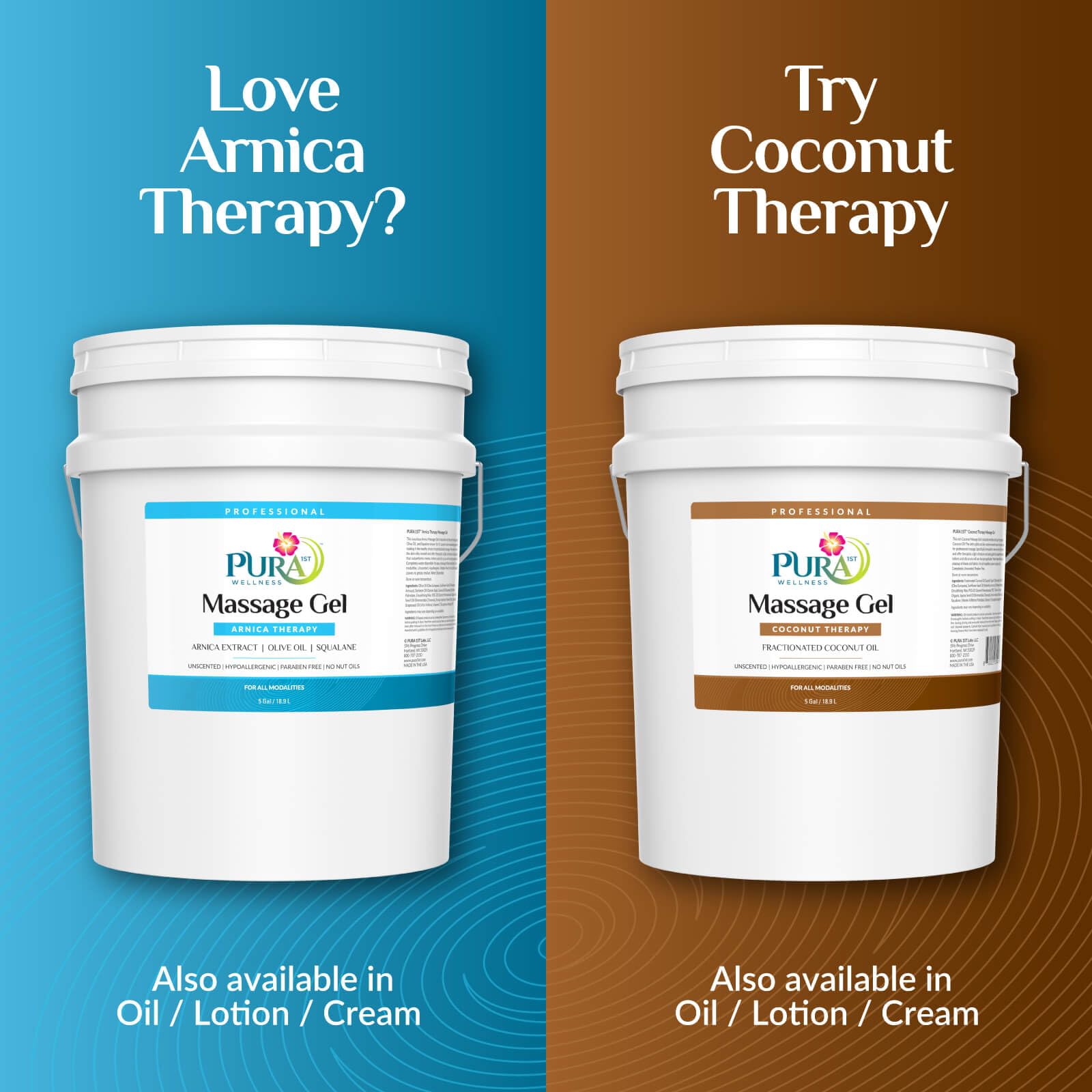Pura 1st Arnica Therapy Gel in a professional spa setting for use