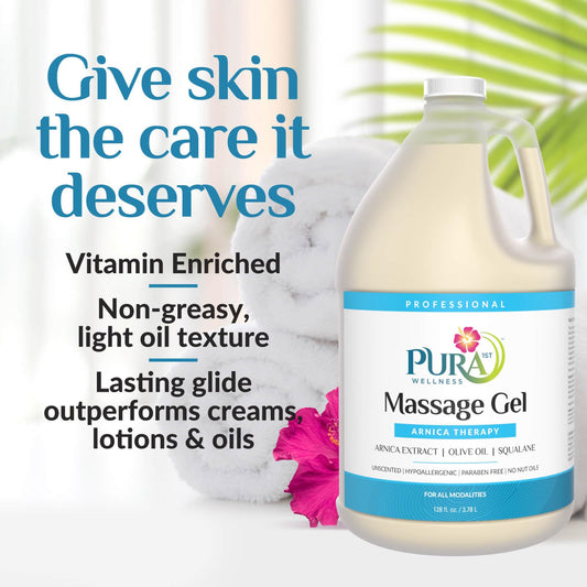 PURA 1st Arnica Therapy label close-up showing unscented formula.