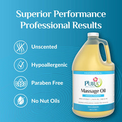 PURA 1st Arnica Therapy pump bottle provides easy, non-greasy application during sessions.