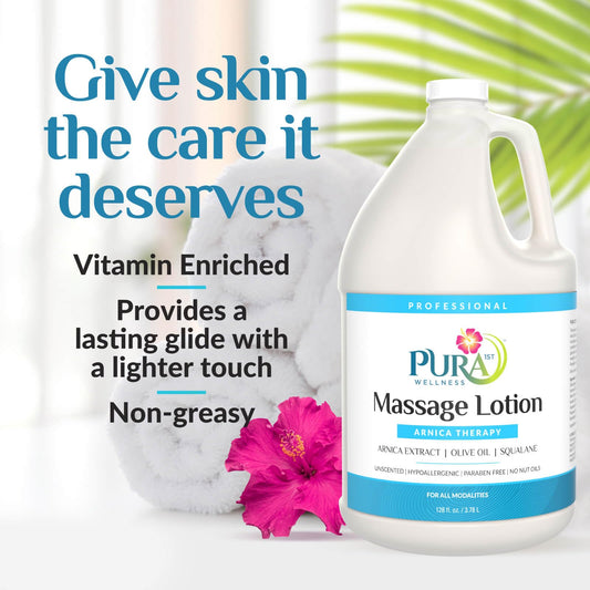 PURA 1st Arnica Therapy pump-top bottle enables easy, controlled application.
