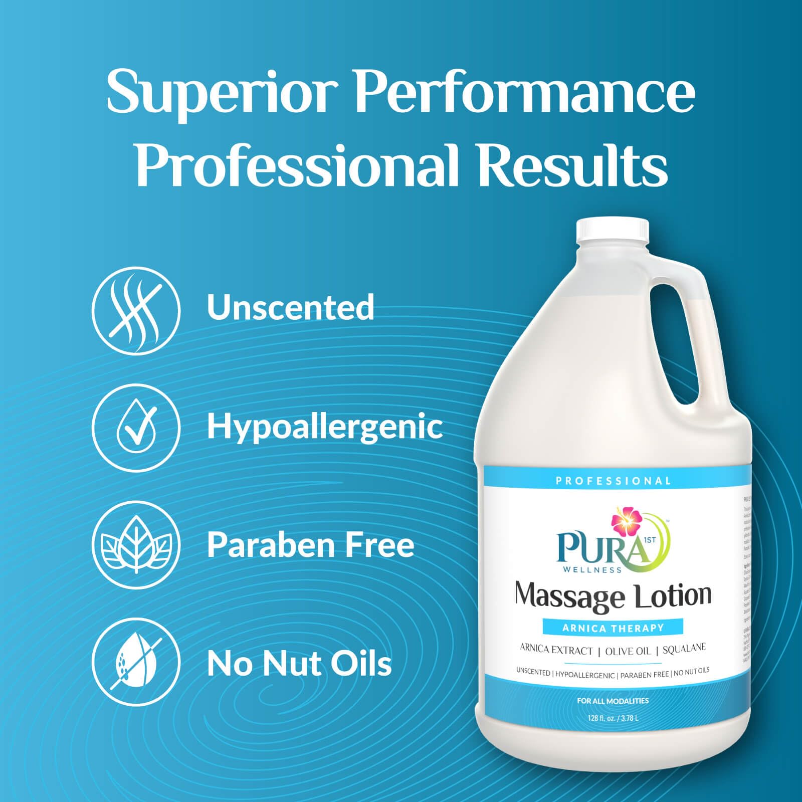 PURA 1st Arnica Therapy unscented formula ideal for sensitive skin.