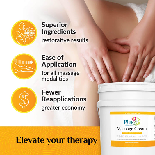 PURA 1st Deep Tissue Therapy 4oz jar for unscented, sensitive-skin care