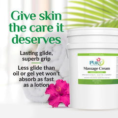 PURA 1st Herbal 5-gallon cream texture swirl shows smooth glide