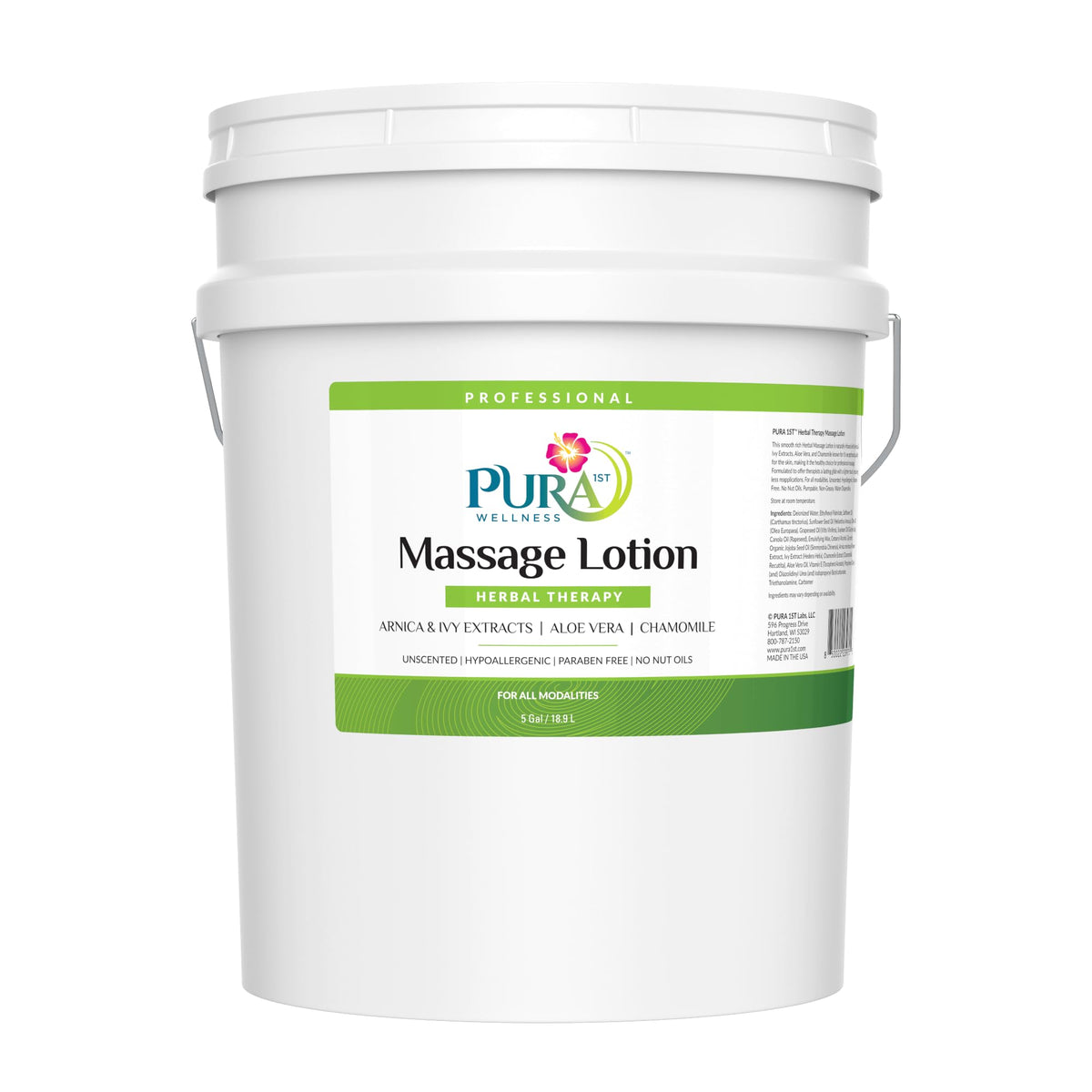 PURA 1st Herbal Therapy lotion pump for smooth professional massage glides