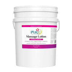 PURA 1st Vitamin Therapy bottle for professional massage sessions emphasizing deep tissue hydration.