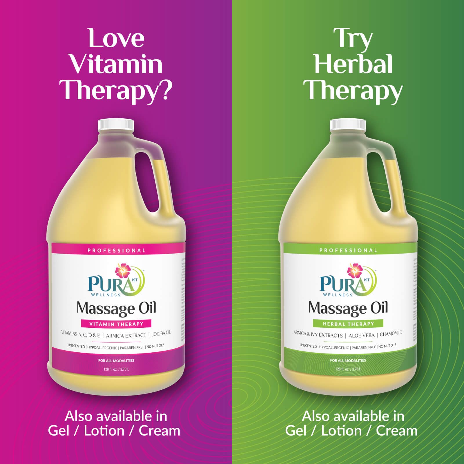 PURA 1st Vitamin Therapy water-dispersible formula cleans easily after sessions