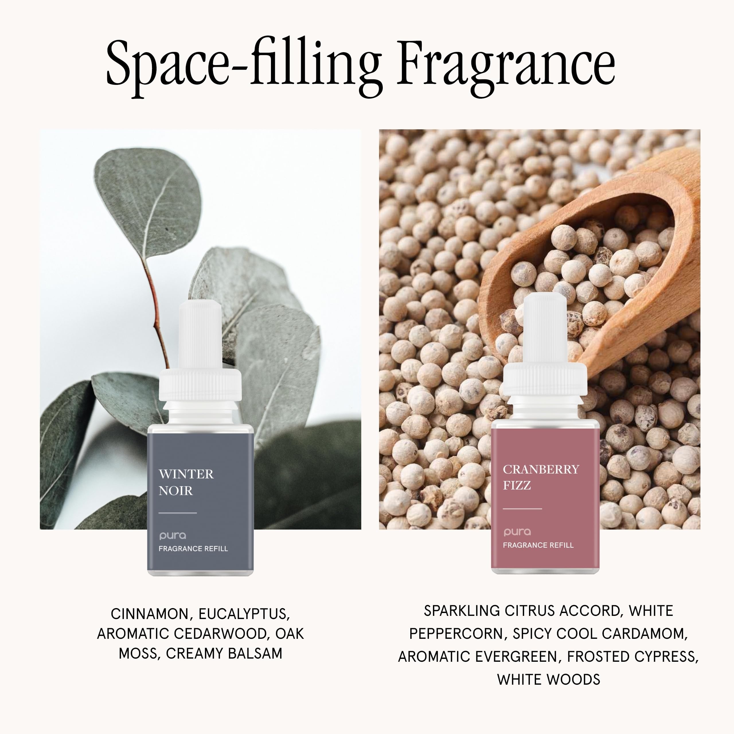 Pura 4 diffuser with Cranberry Fizz focus enhances welcoming entryway or kitchen area.