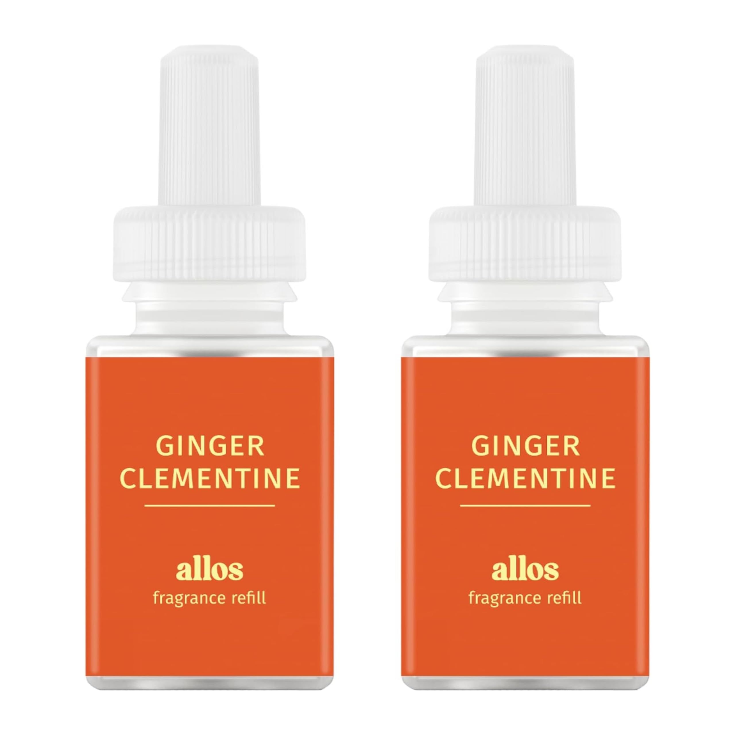 Pura Allos Ginger Clementine refill pack front view for energizing home fragrance.