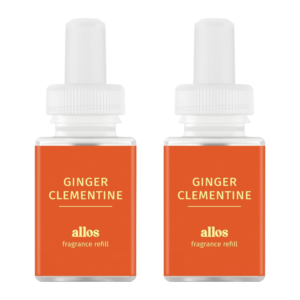 Pura Allos Ginger Clementine refill pack front view for energizing home fragrance.