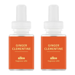 Pura Allos Ginger Clementine refill pack front view for energizing home fragrance.