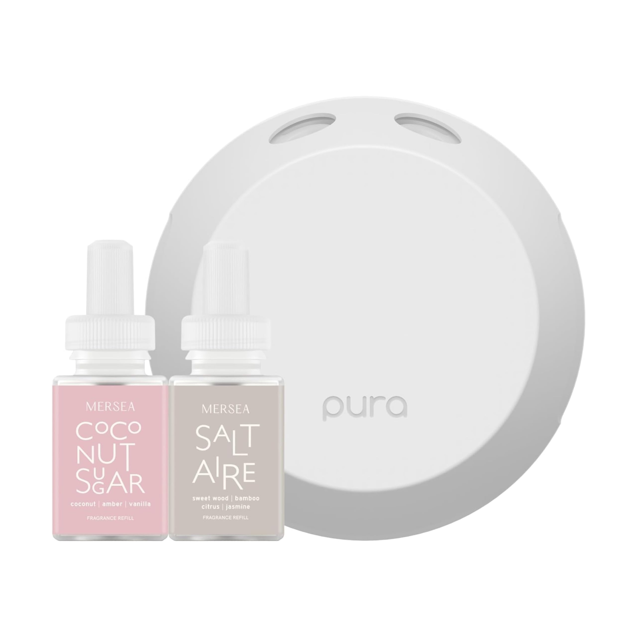 Pura Saltaire bottle diffuser in living room adds jasmine citrus ambience