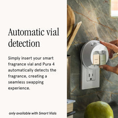 Pura 4 smart vials offer customizable fragrance levels