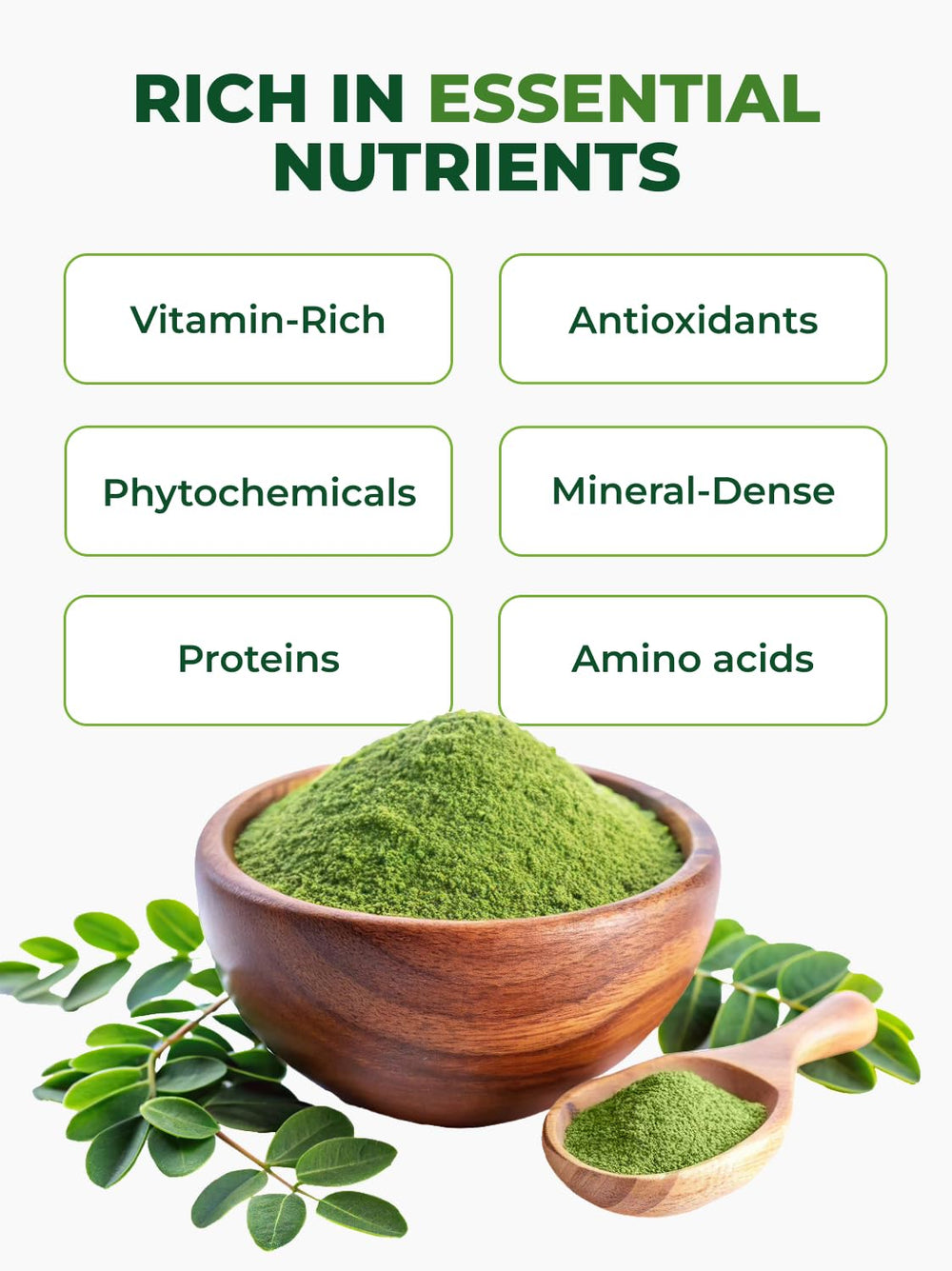 PURA VIDA MORINGA powder for baking and desserts with nutrient-rich flavor