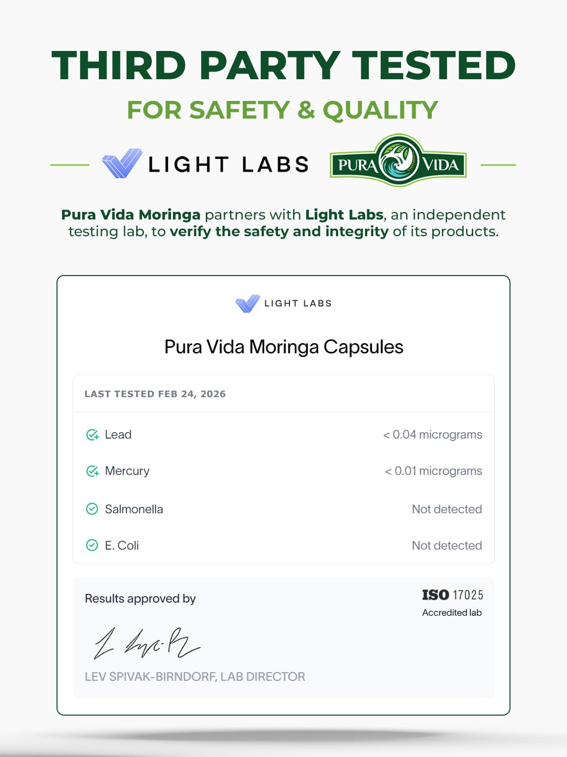 PURA VIDA MORINGA leaf powder origin image highlighting single-origin leaves.