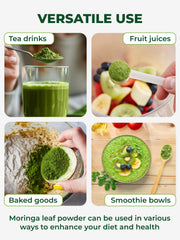 PURA VIDA MORINGA powder harvest scene emphasizes single-origin provenance