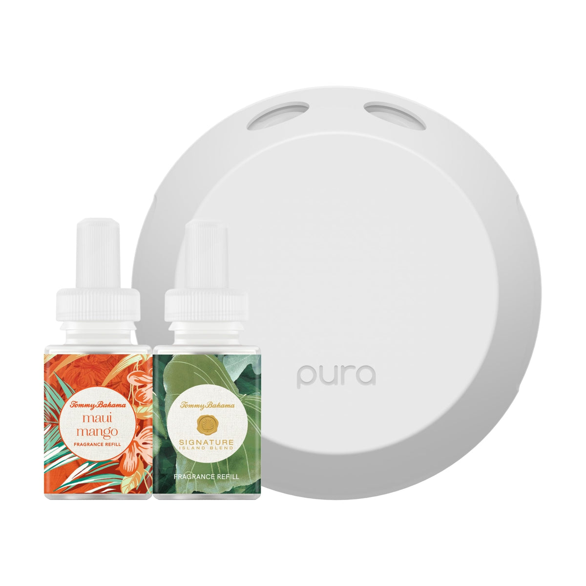 Pura 4 diffuser on table delivers ambient fragrance