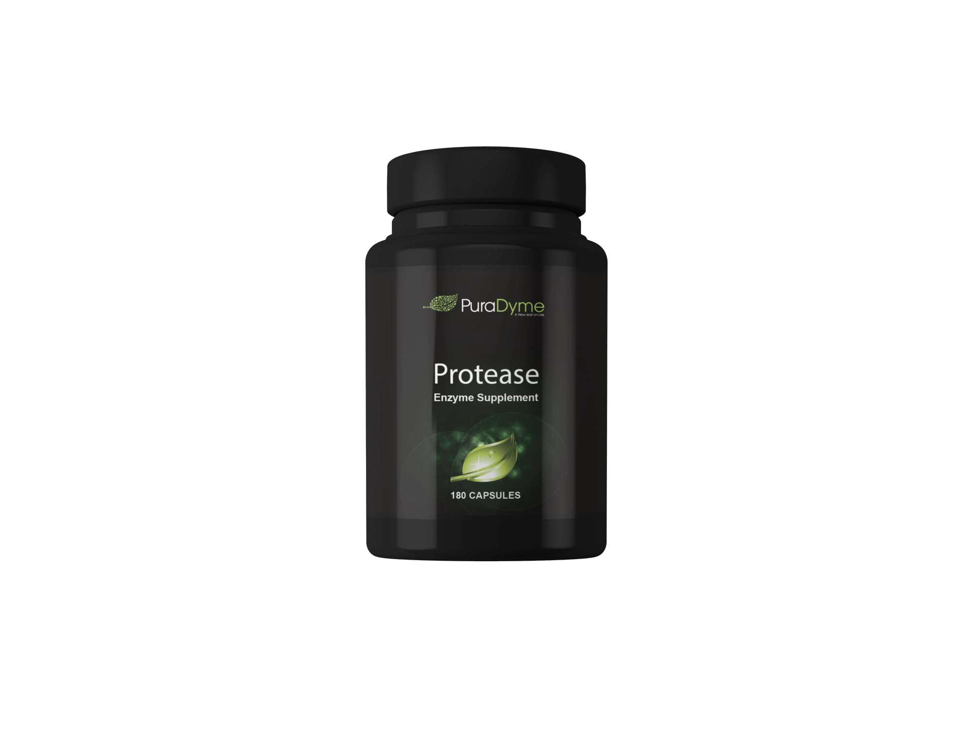 PuraDyme Protease bottle with label signaling protein digestion support.