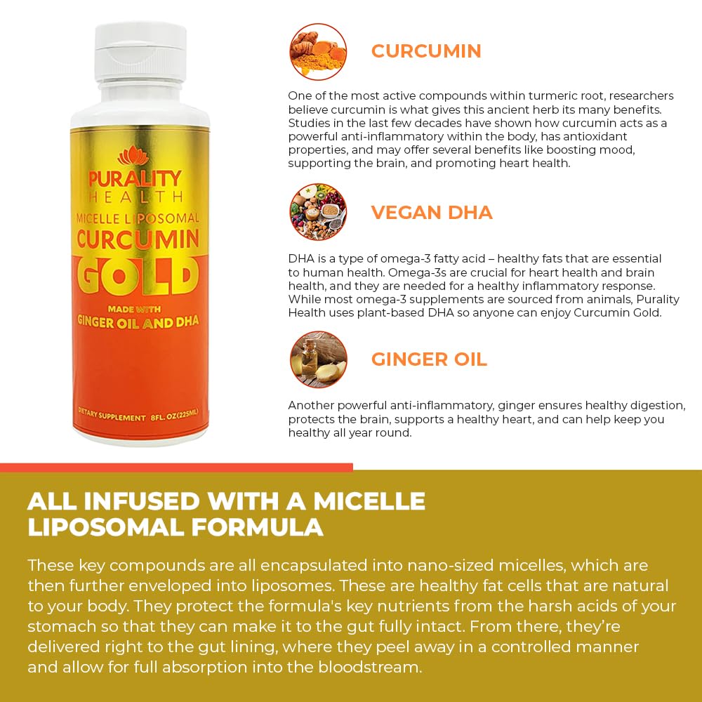 Purality Health Curcumin Gold being poured for daily use