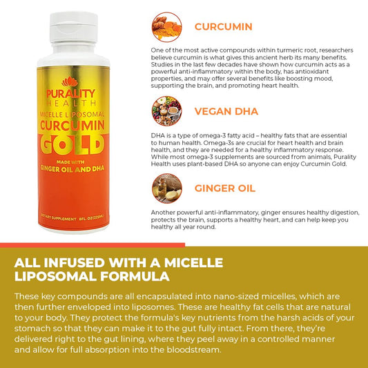 Purality Health Curcumin Gold being poured for daily use