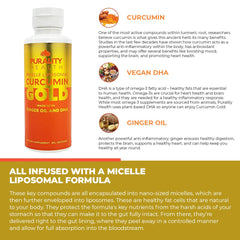 Purality Health Curcumin Gold being poured for daily use