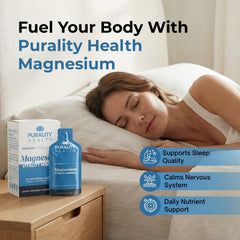 PURALITY HEALTH Magnesium Glycinate Gel packets show convenient 30-day supply.