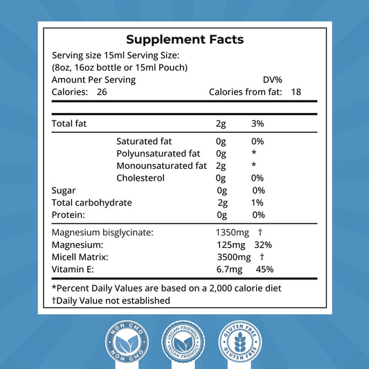 PURALITY HEALTH Magnesium Glycinate Gel pouch for on-the-go daily support.