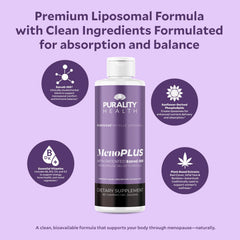 PURALITY HEALTH MenoPLUS red clover ingredient visual for hormonal balance.
