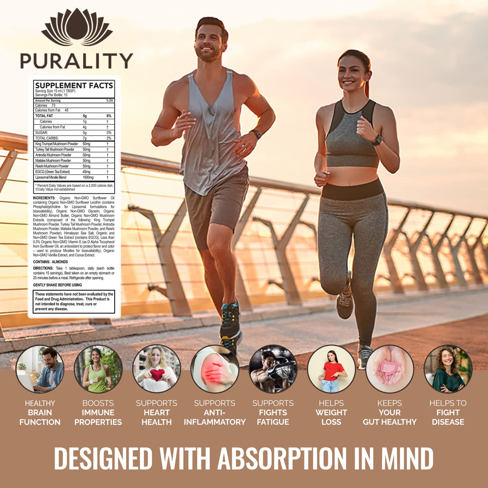 Purality Health Mindboost label emphasizing vegan formula and chocolate flavor