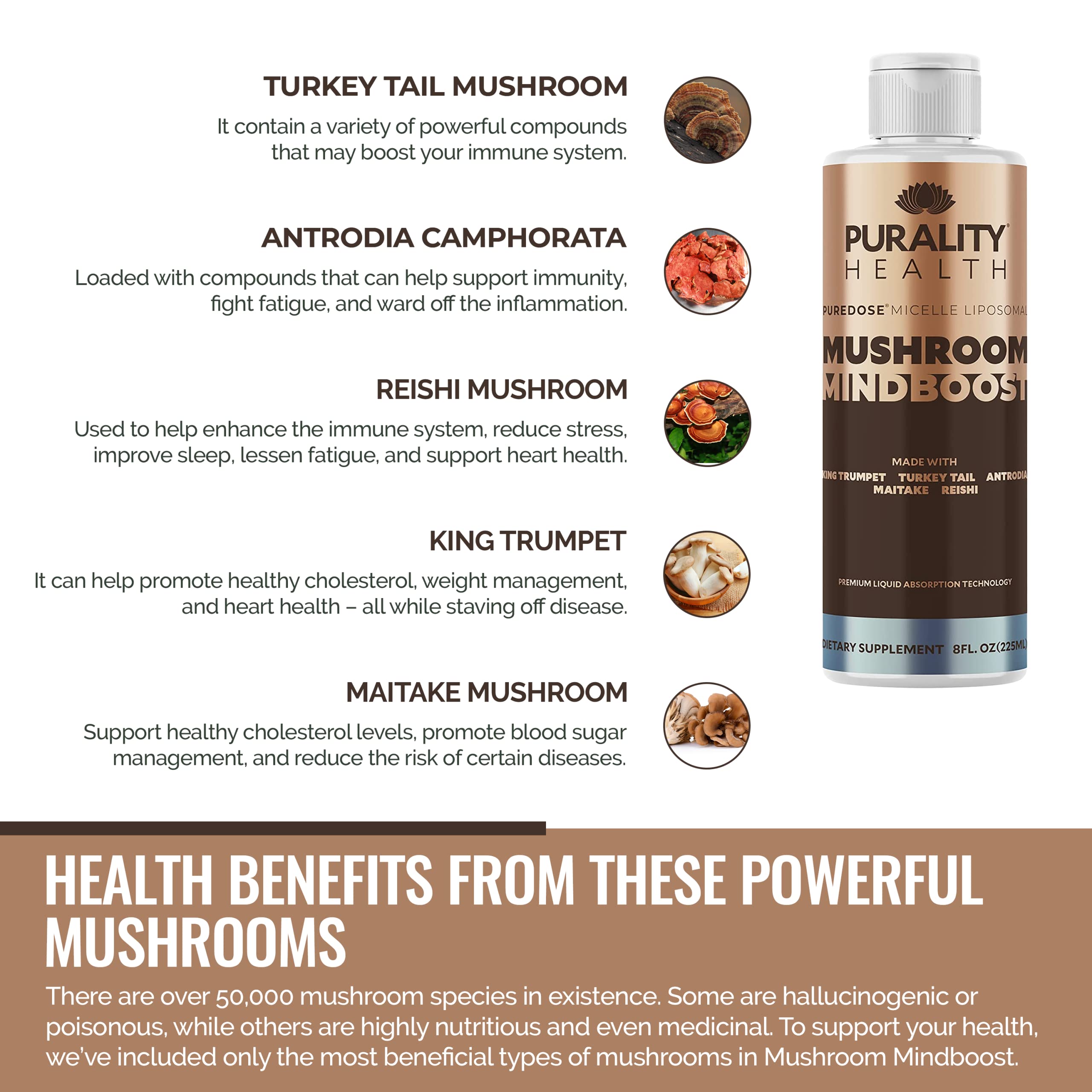 Purality Health Mindboost pour shot showing smooth texture and energy lift