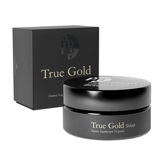 Purblack Pure Himalayan Shilajit Resin jar shows mineral-rich resin from high-altitude mountains, ideal for daily use.