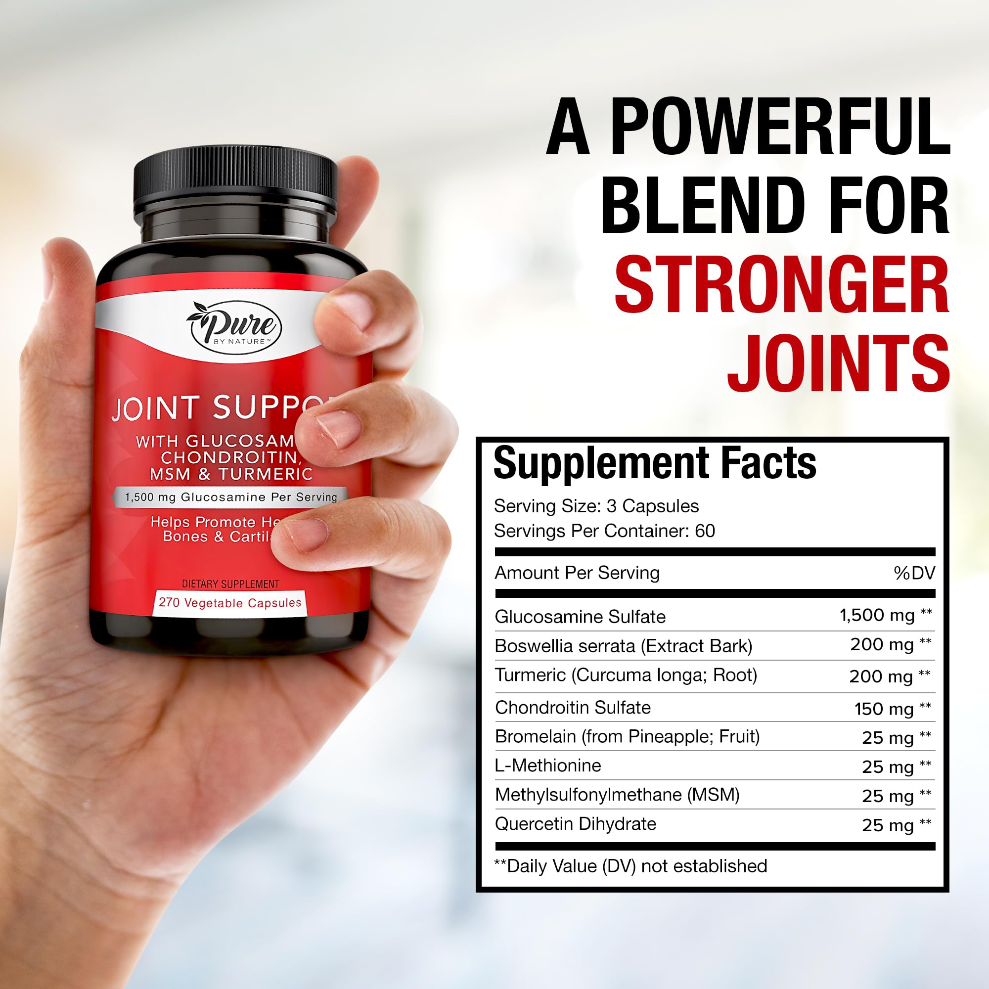 Pure By Nature lifestyle shot of active use with joint support