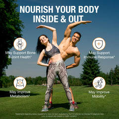 Pure By Nature turmeric with black pepper illustration for improved absorption.