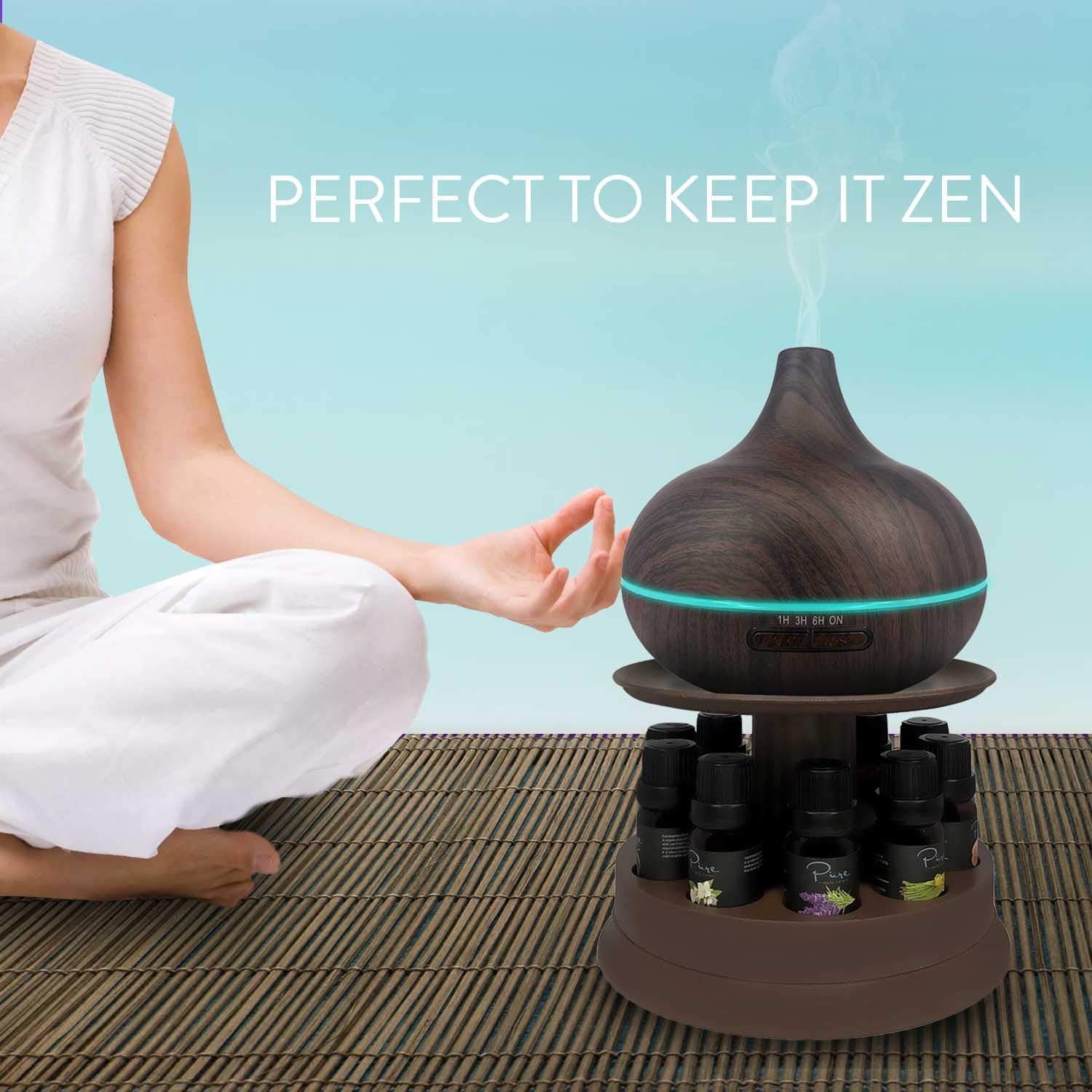 Pure Daily Care BPA-free plastic diffuser blending with any decor