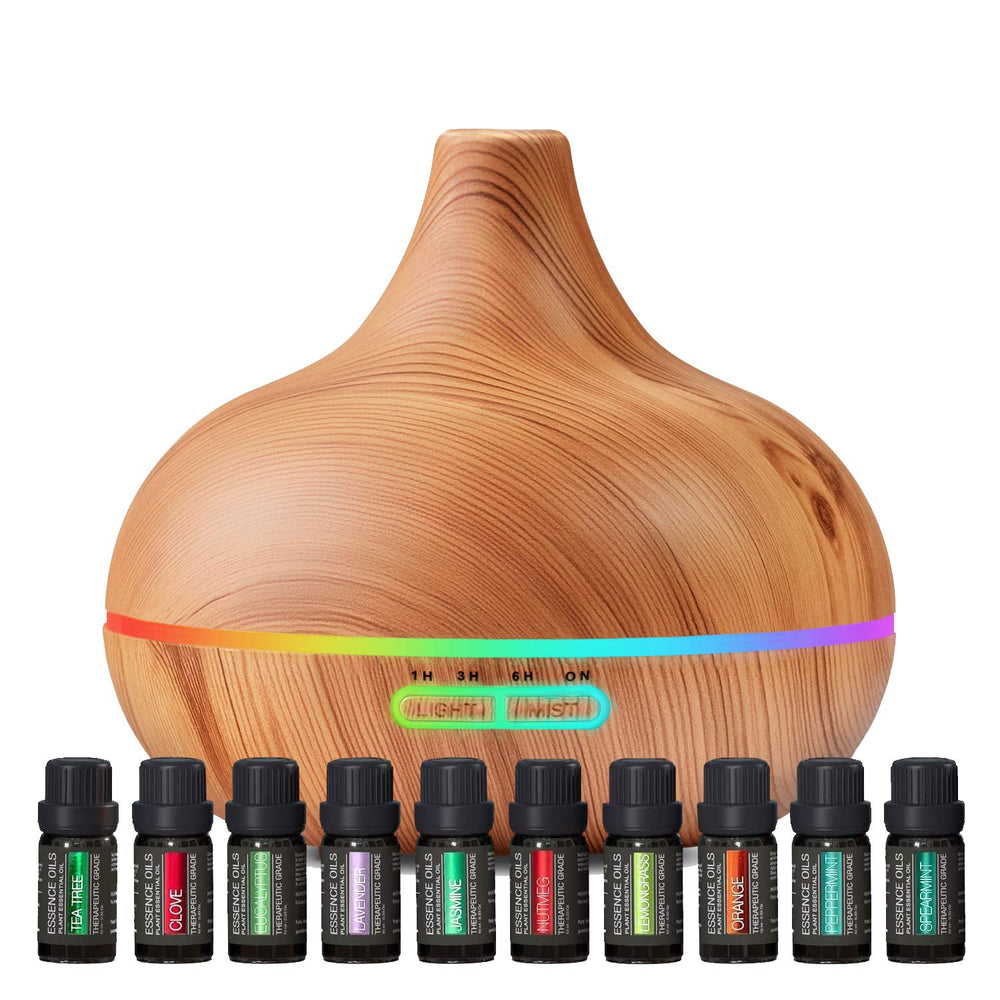 Pure Daily Care diffuser close-up, quiet ultrasonic operation for subtle aromatherapy.
