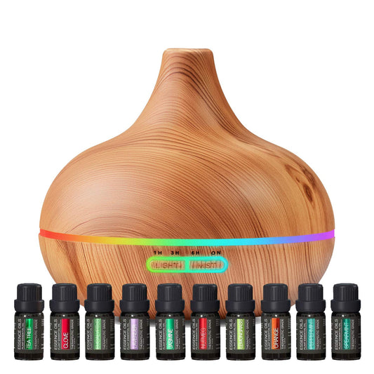 Pure Daily Care diffuser close-up, quiet ultrasonic operation for subtle aromatherapy.