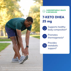 Pure Encapsulations 7-Keto DHEA 25 mg capsules closeup.