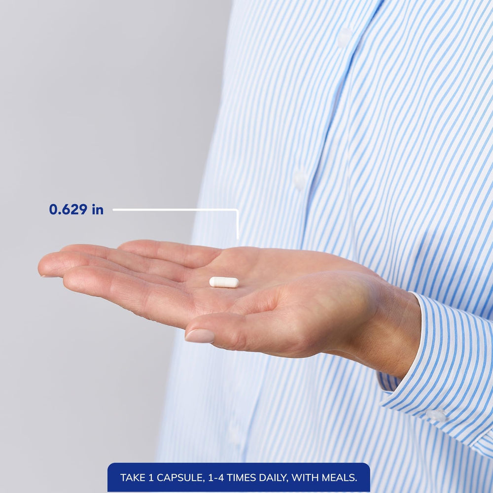 7-Keto DHEA capsules in hand, convenient daily supplement from Pure Encapsulations.