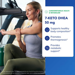 Packaging for Pure Encapsulations 7-Keto DHEA makes daily use straightforward.