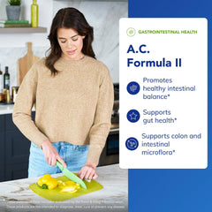 Closeup of Pure Encapsulations A.C. Formula II capsules for daily digestive support