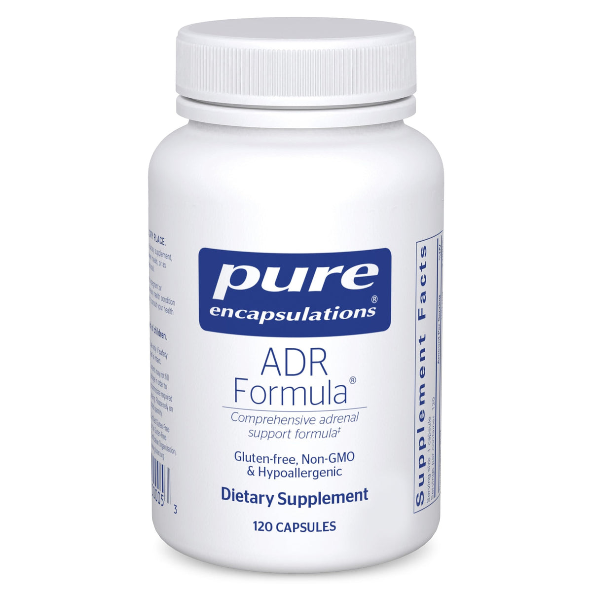Pure Encapsulations ADR Formula bottle front highlighting adrenal support