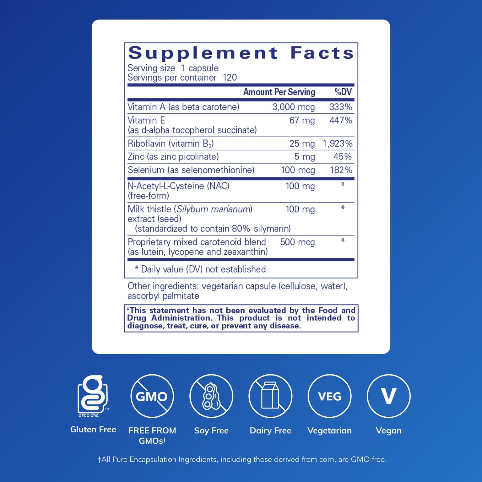 Pure Encapsulations AntiOxidant Formula capsules ready for daily supplementation and cellular support.