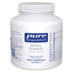 Pure Encapsulations Athletic Nutrients bottle label signaling training support