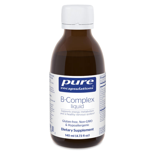 Pure Encapsulations B-Complex Liquid bottle pour for easy daily serving