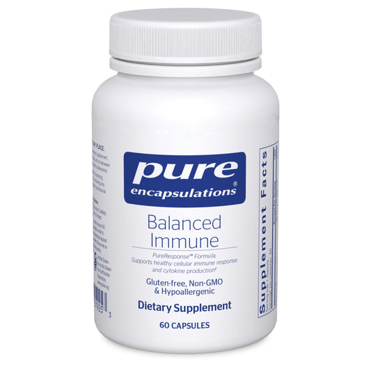 Pure Encapsulations Balanced Immune bottle front view highlighting immune support.