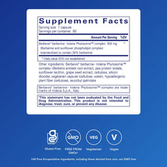Pure Encapsulations Berberine UltraSorb capsules arranged for daily use.