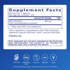 Beta-Sitosterol capsules from Pure Encapsulations for daily wellness.