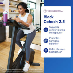 Label view on Pure Encapsulations Black Cohosh showing hypoallergenic formula