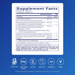 Pure Encapsulations Brain Reset capsules ready for daily use