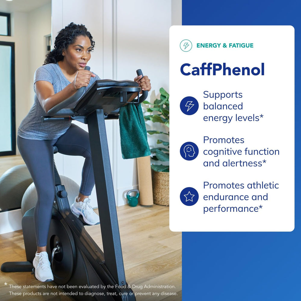CaffPhenol coffeeberry extract highlights natural energy lift.